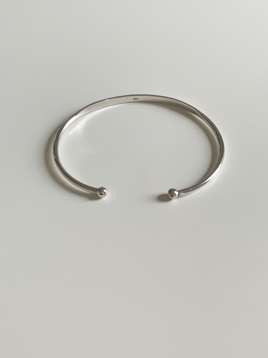 [925 silver] simple bangle