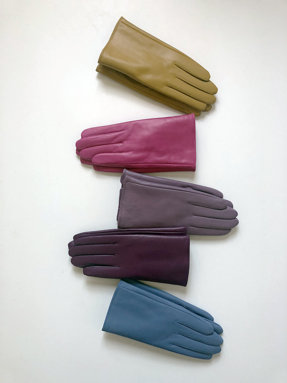 color leather gloves (58 col)