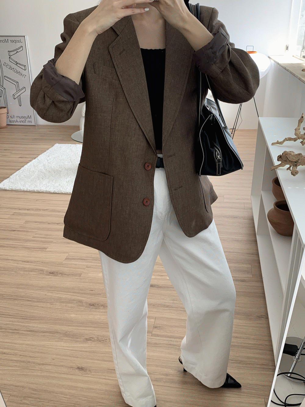 Stunning linen jacket (3 col) /네추럴, 네이비