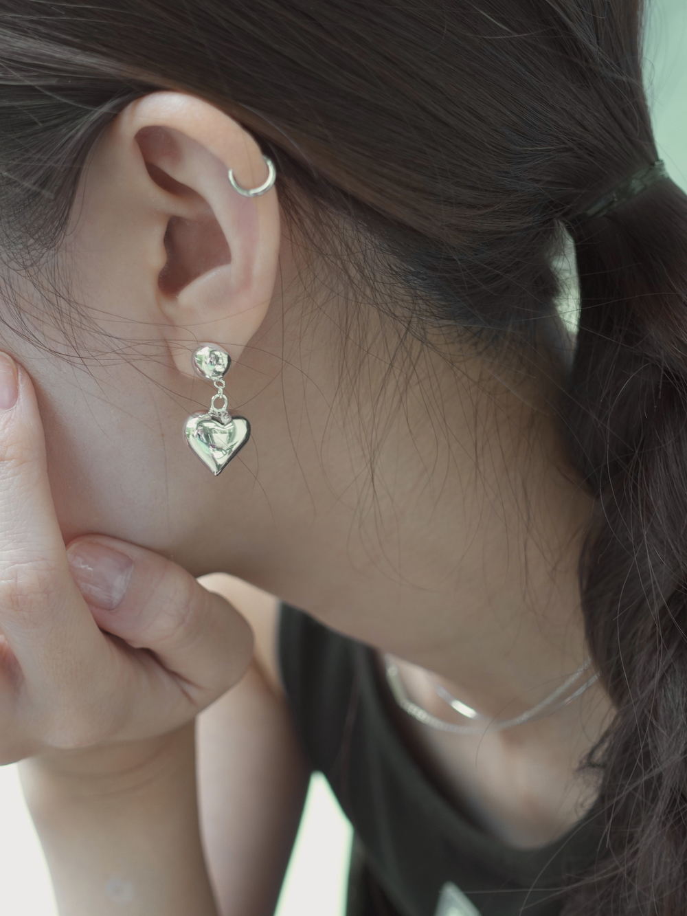 [925 silver] Loving earring