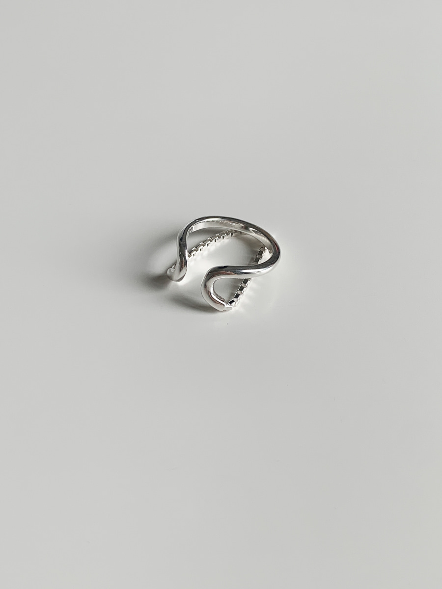 [925 silver] share ring