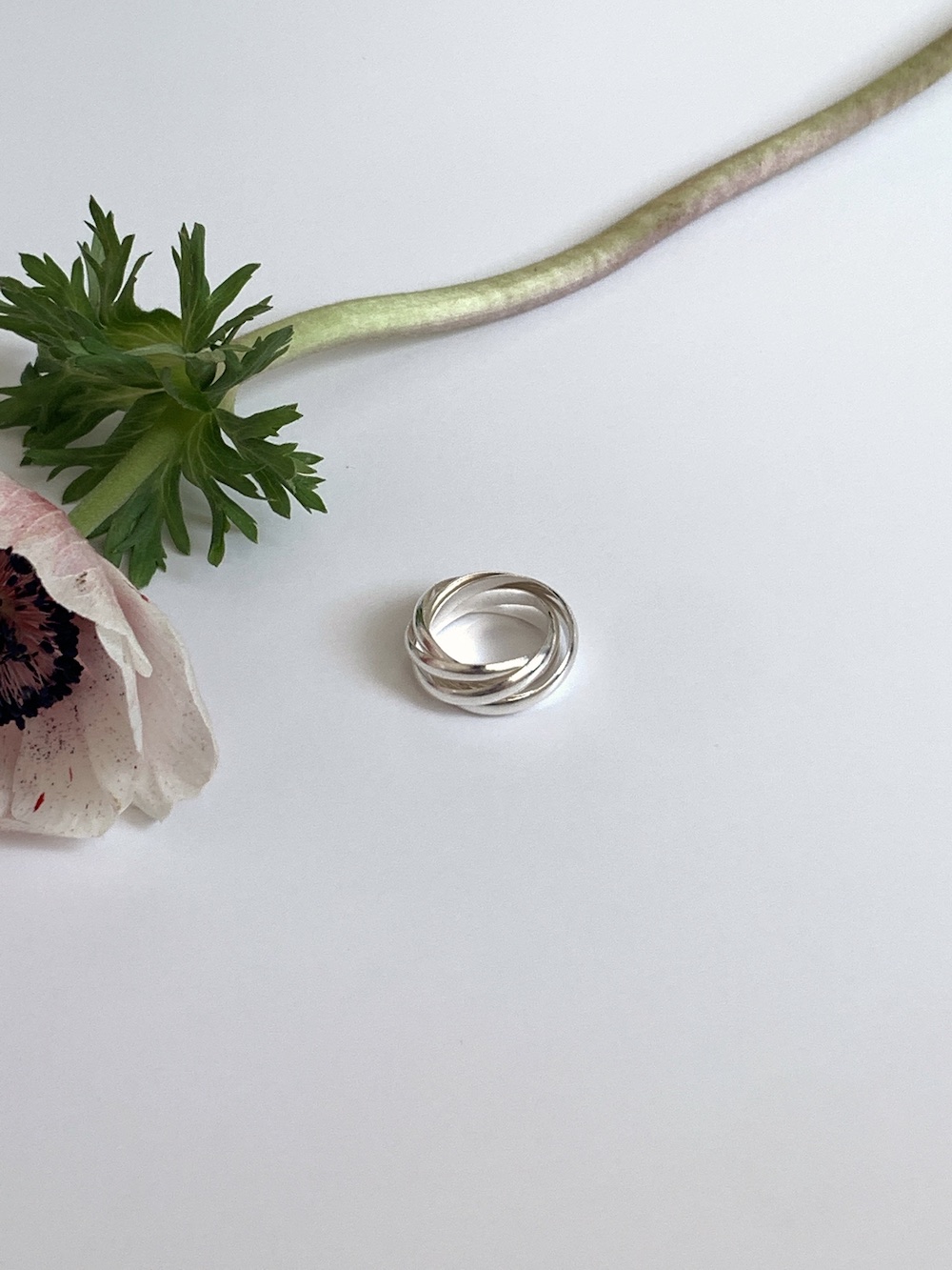 [925 silver] 5 layered ring
