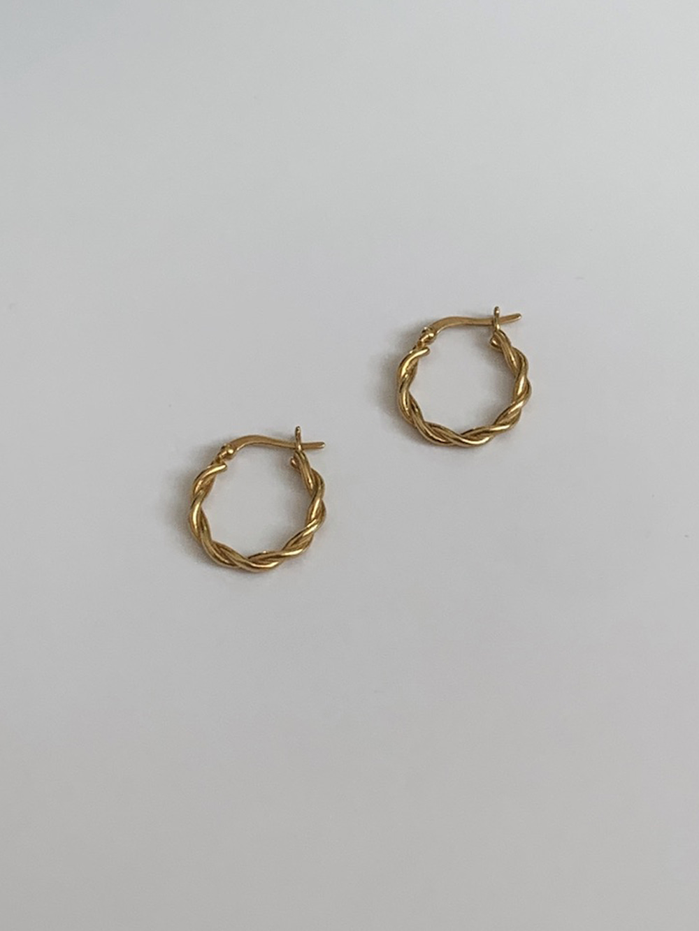 [925 silver] twist earring (2 col)