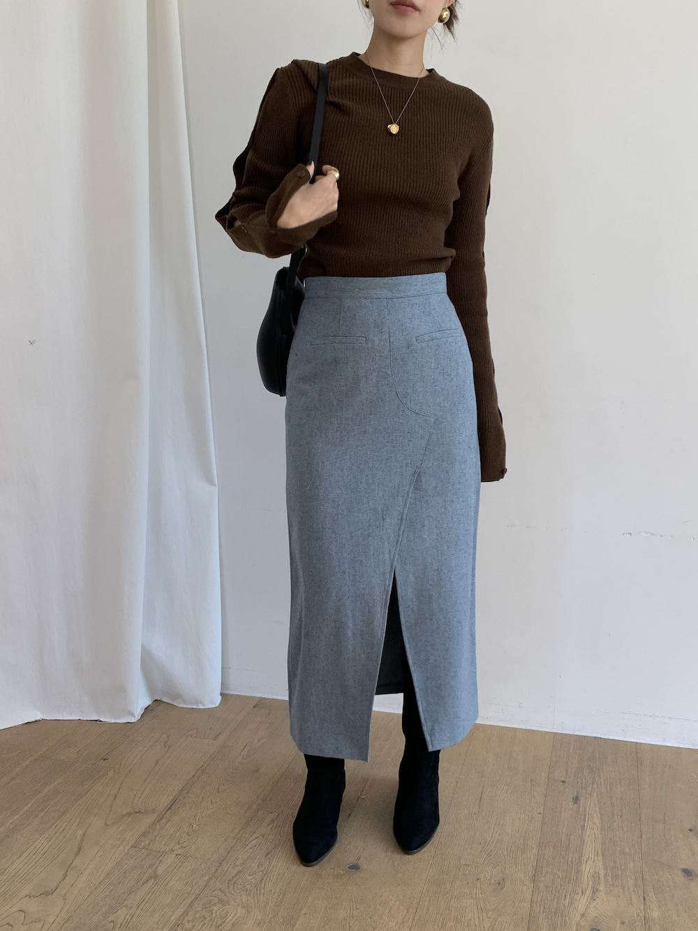 Hazel long skirt (2 col)