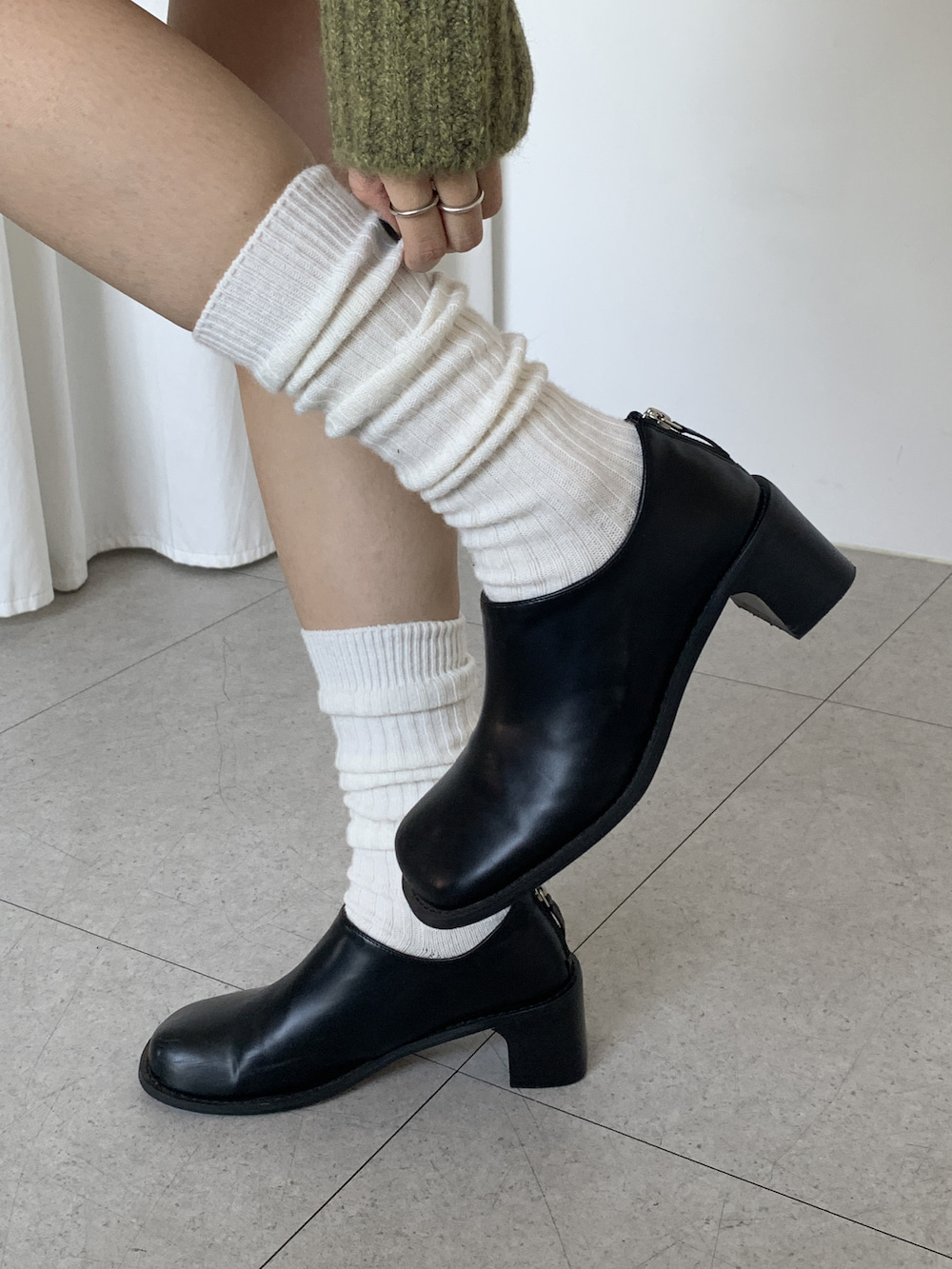 Cashmere knee socks (4 col)