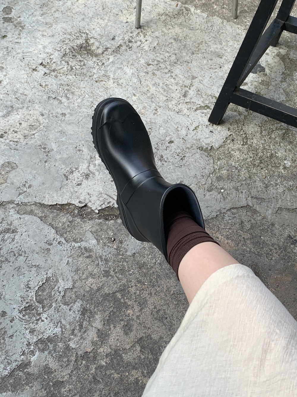 Short rain boots